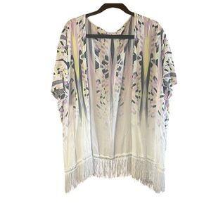 Victoria’s Secret Printed Fringe Kimono